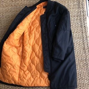 New: ASOS Design Black Parka Jacket Coat.